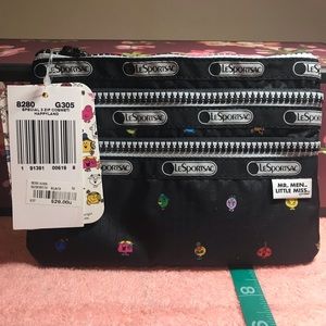 NWT Mr Men Little Miss x Le Sport Sac pouch